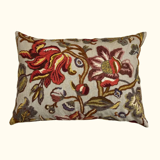 Vintage Wool Pillow - 15" x 21" - 409c