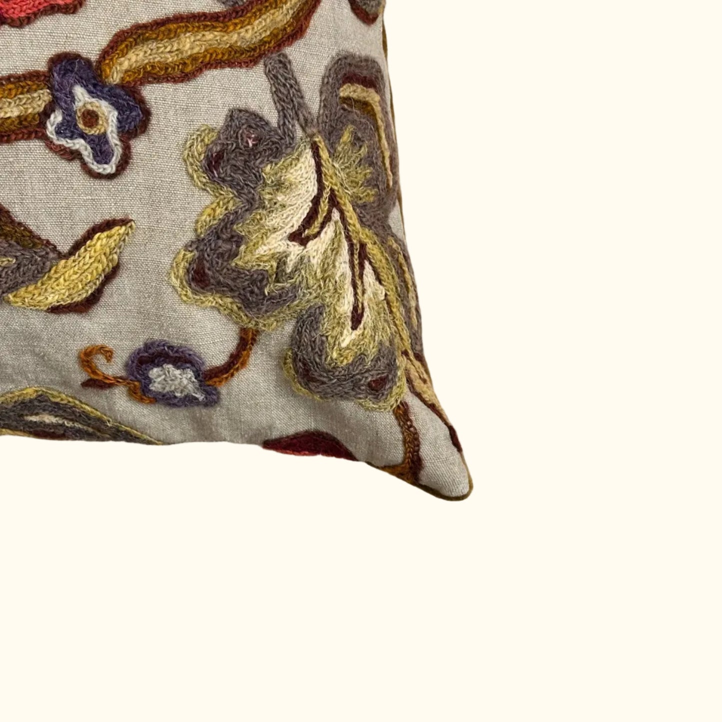 Vintage Wool Pillow - 15" x 21" - 409c