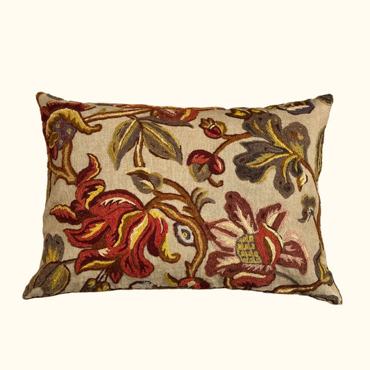 Vintage Wool Pillow - 15" x 21" - 409d