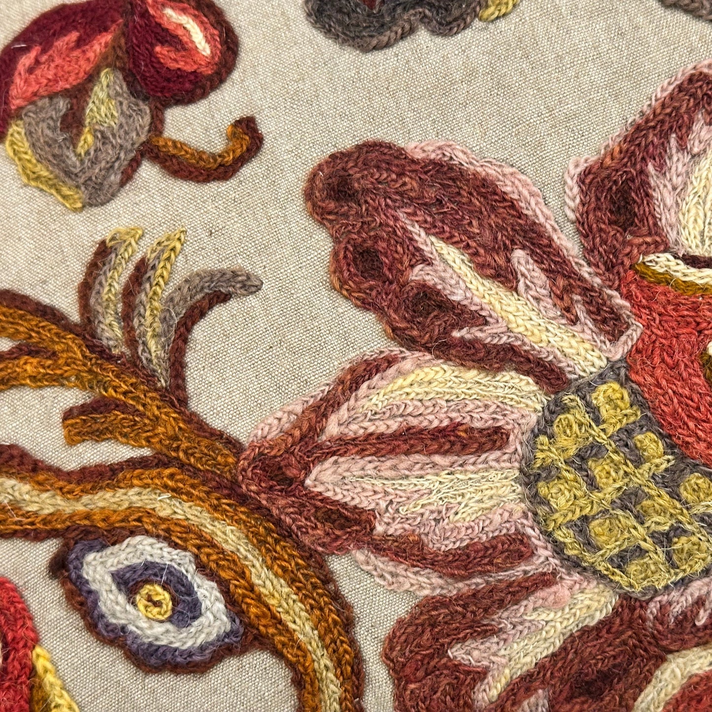 Vintage Wool Pillow - 15" x 21" - 409d