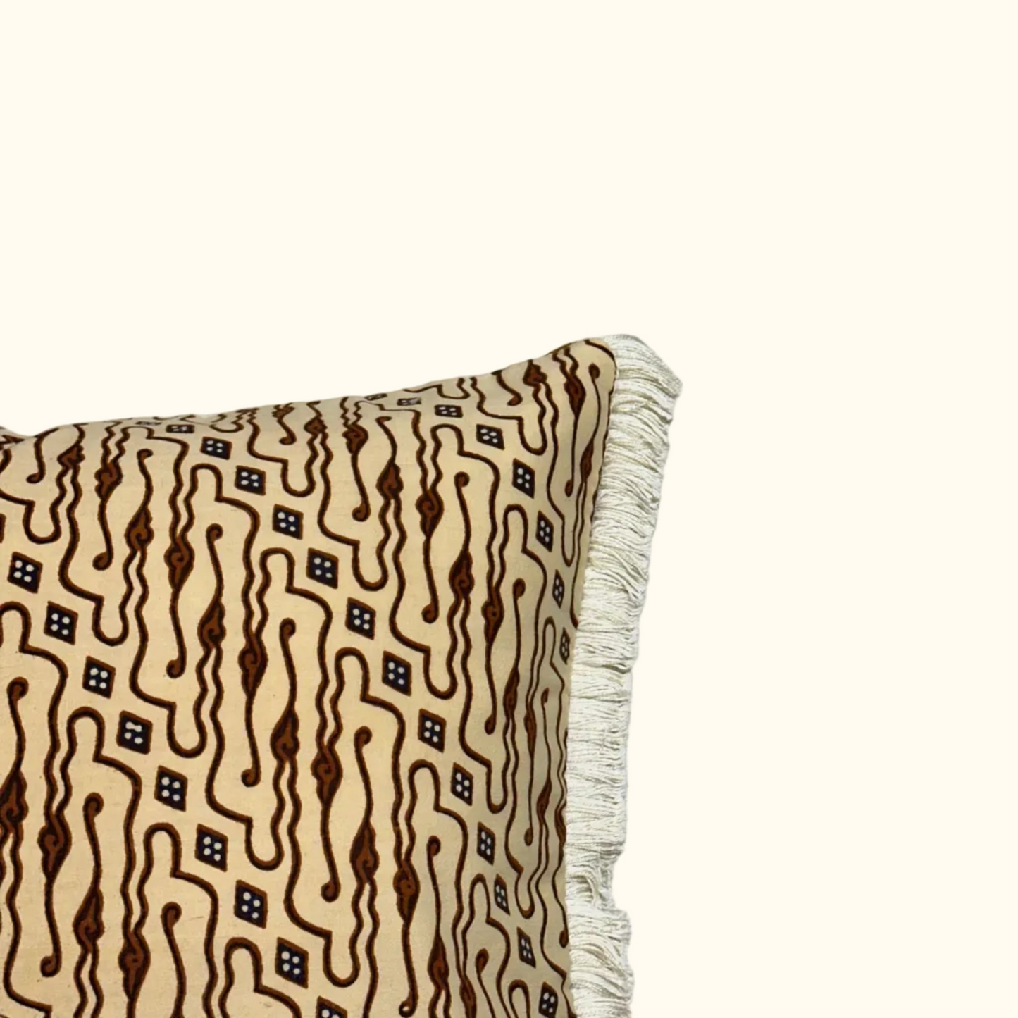 Vintage Batik Pillow - 13" x 20" - 496d