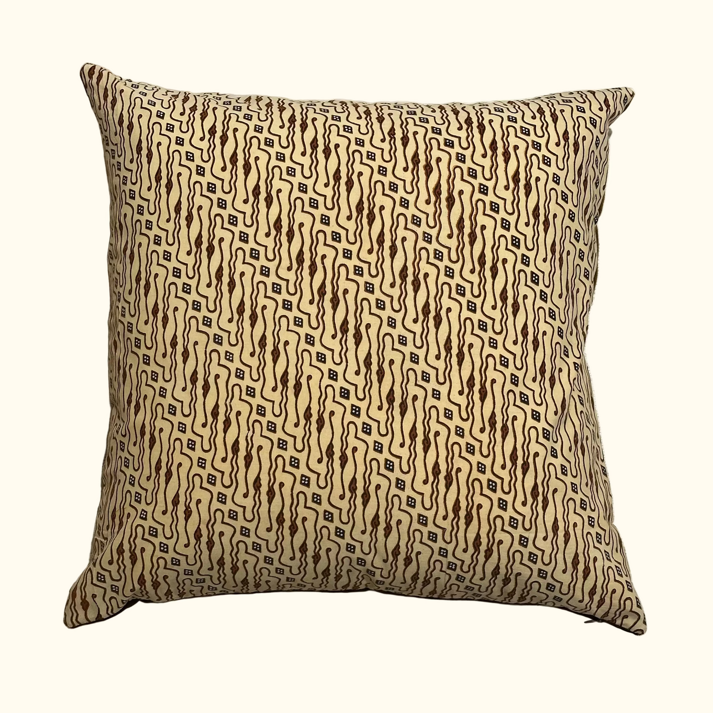 Vintage Batik Pillow - 22" x 22" - 496a