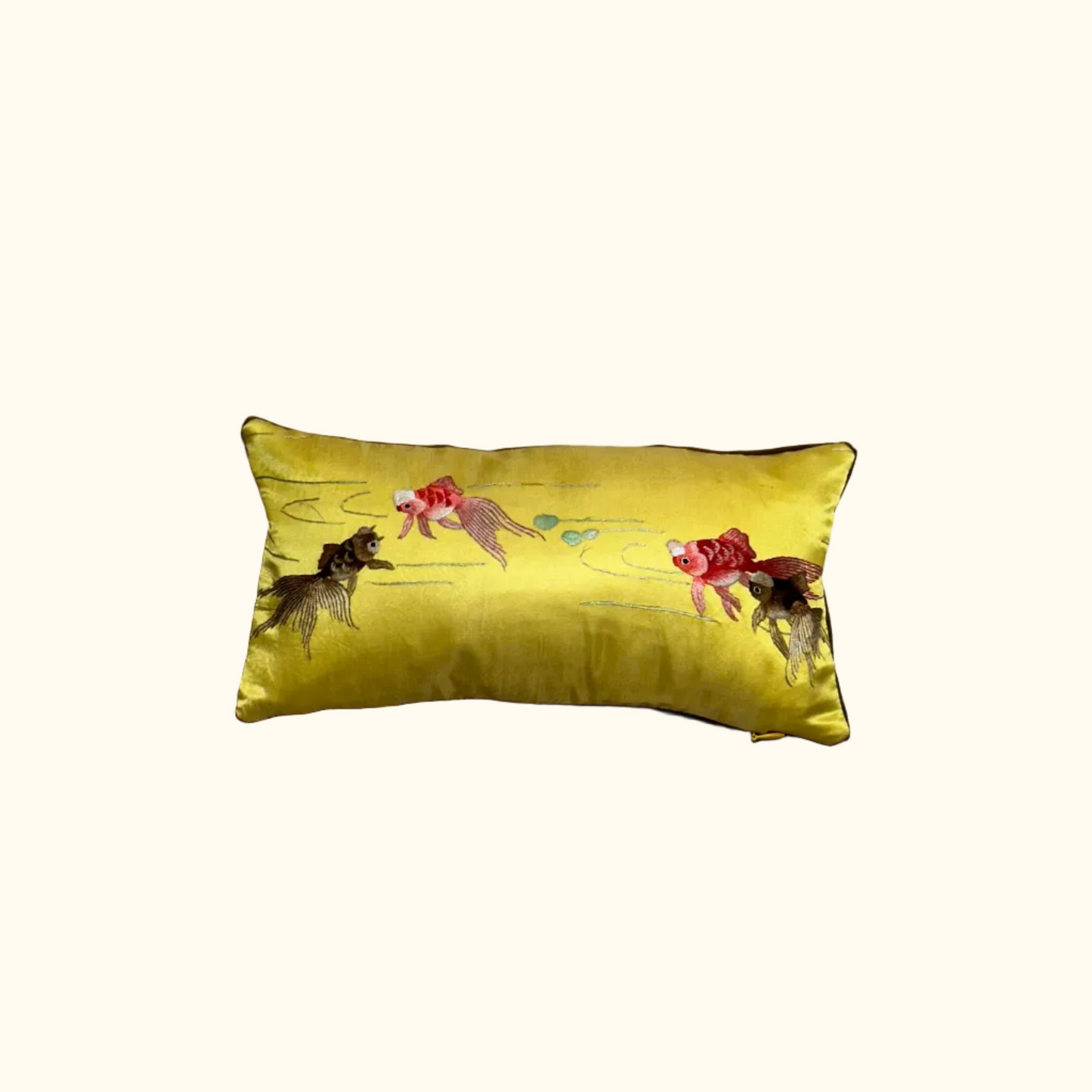 Vintage Silk on Silk Embroidery - 12" x 6" - China - 427K