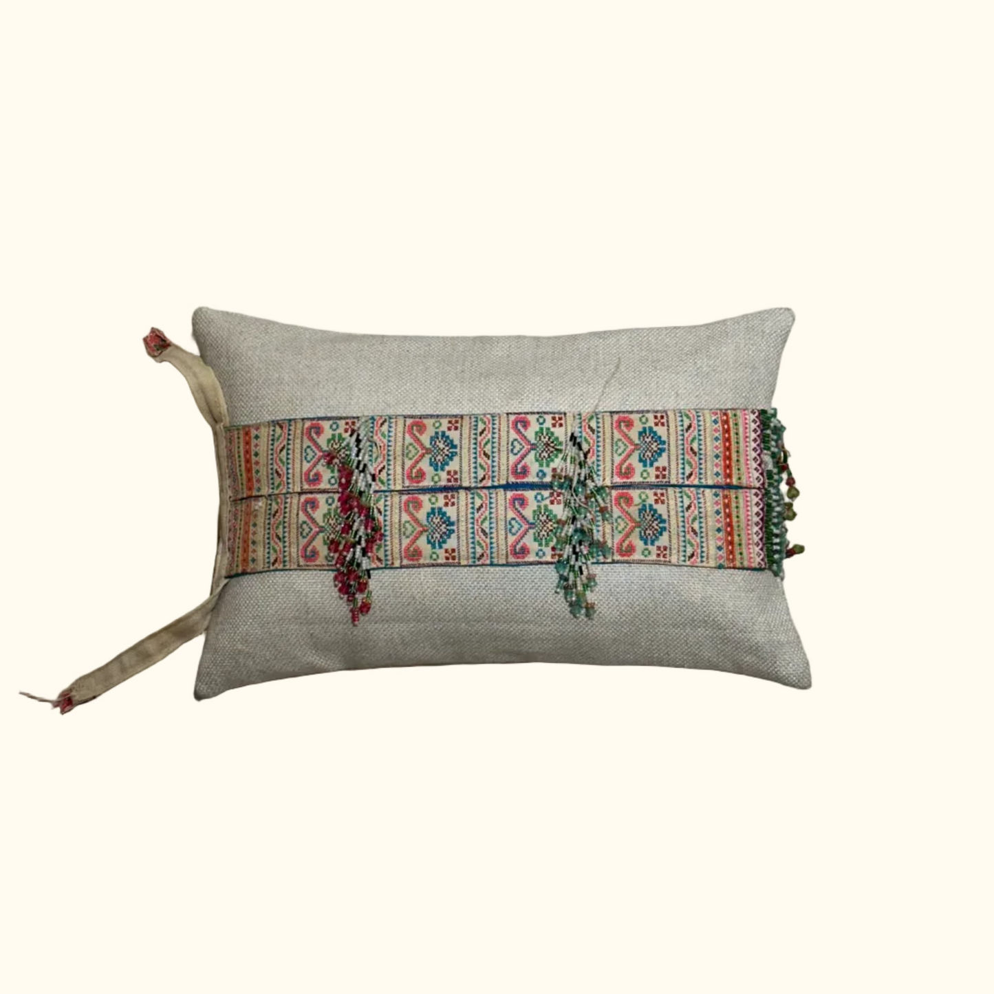 Hmong Adornment Pillow - 11" x 17" - Thailand - 505