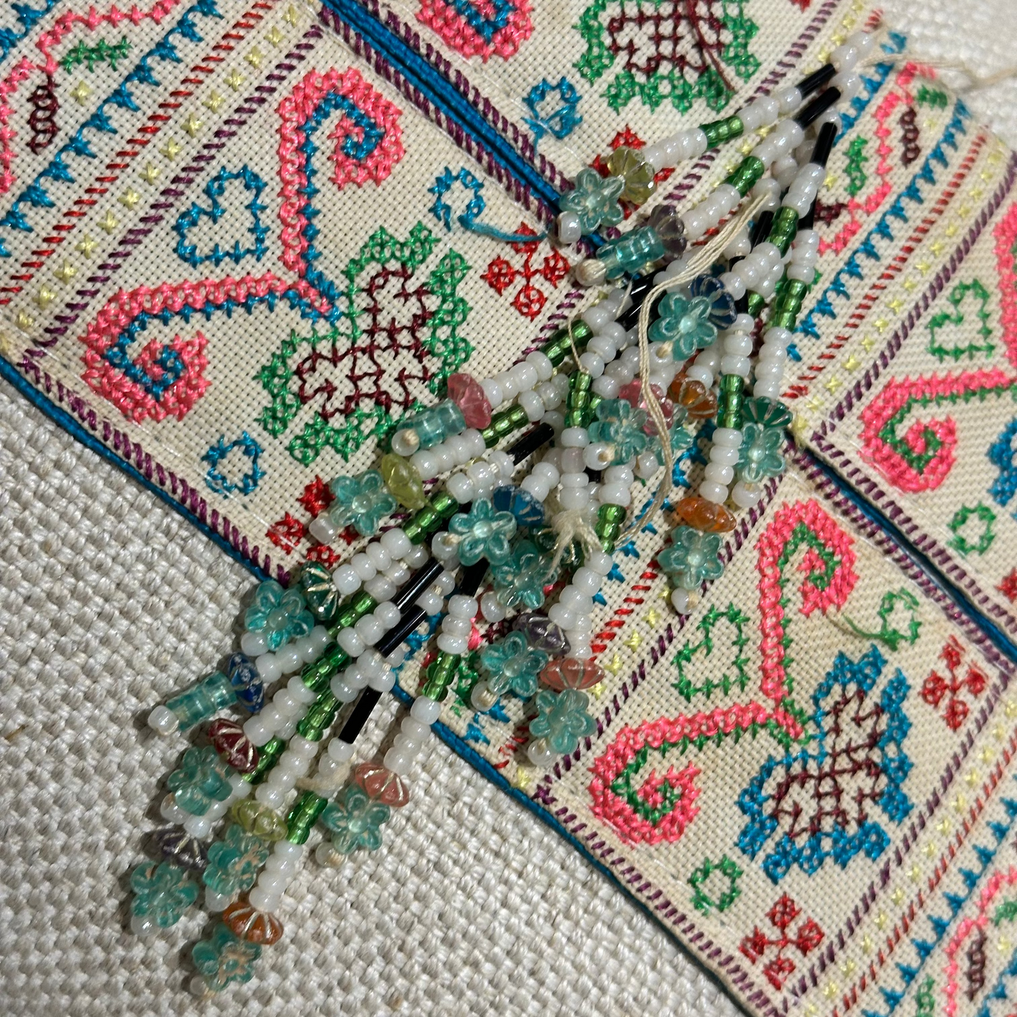 Hmong Adornment Pillow - 11" x 17" - Thailand - 505