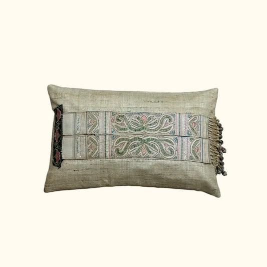 Hmong Adornment Pillow - 11" x 17" - Thailand - 501