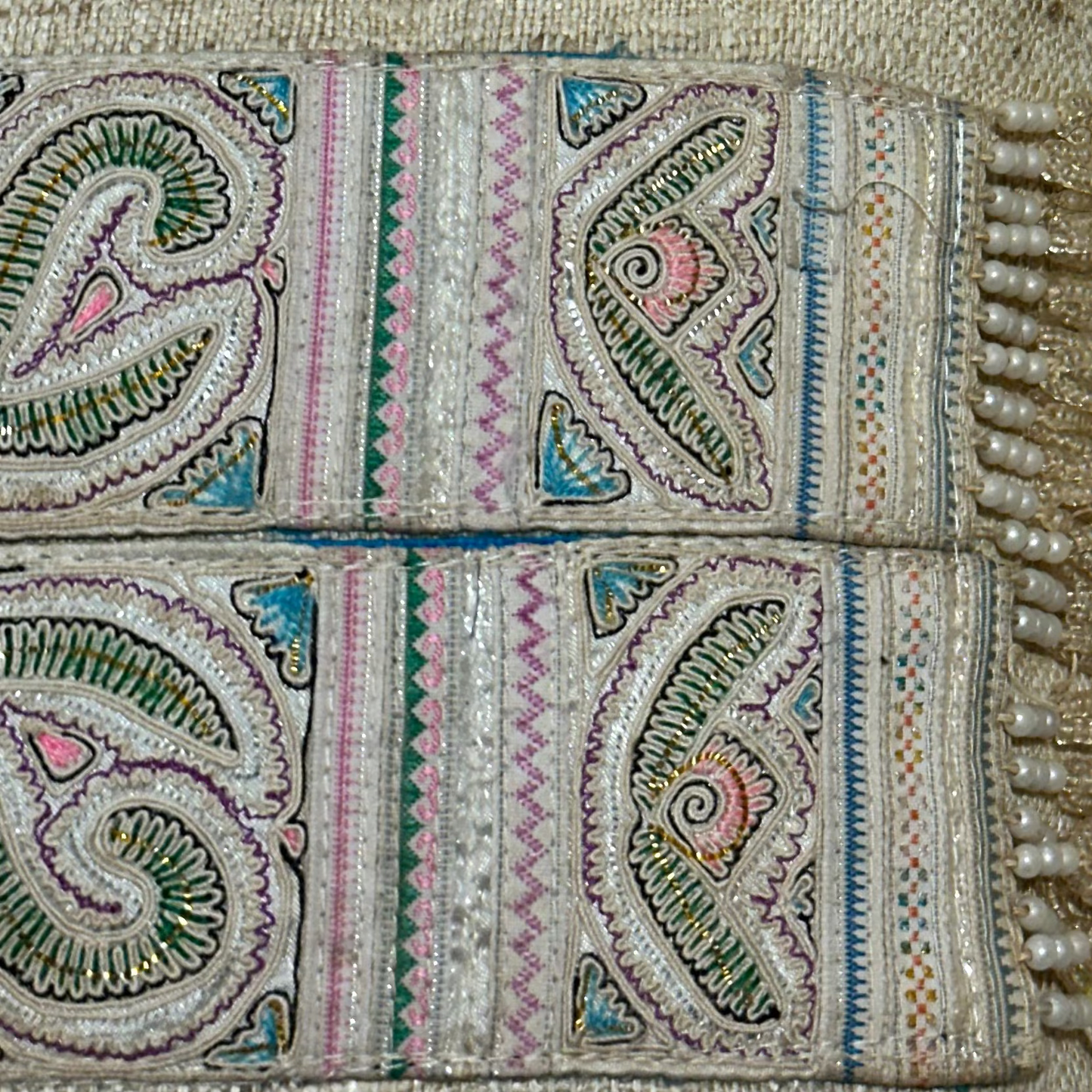 Hmong Adornment Pillow - 11" x 17" - Thailand - 501