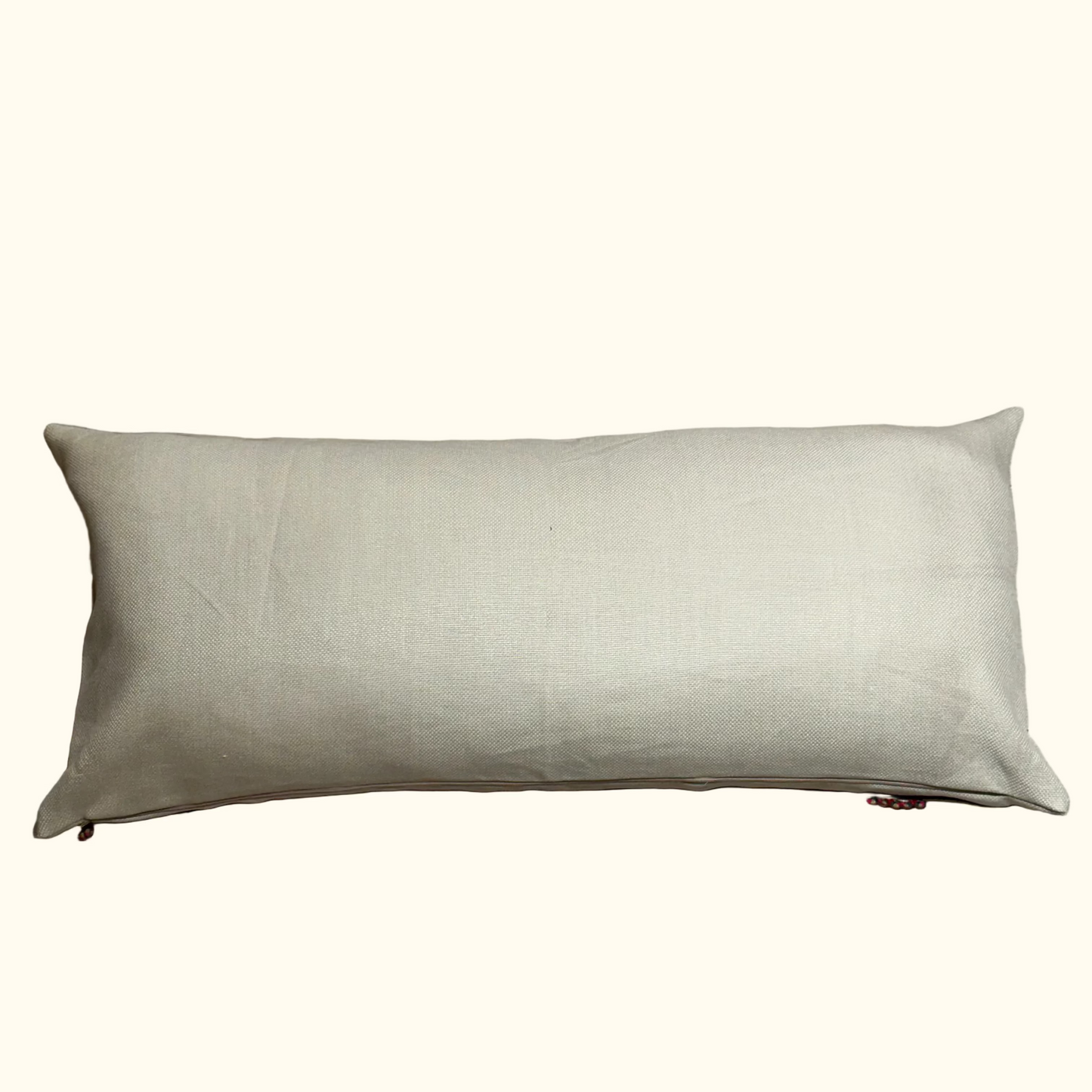 Vintage Turkish Handwoven Textile Pillow - 16" x 36" - 482a
