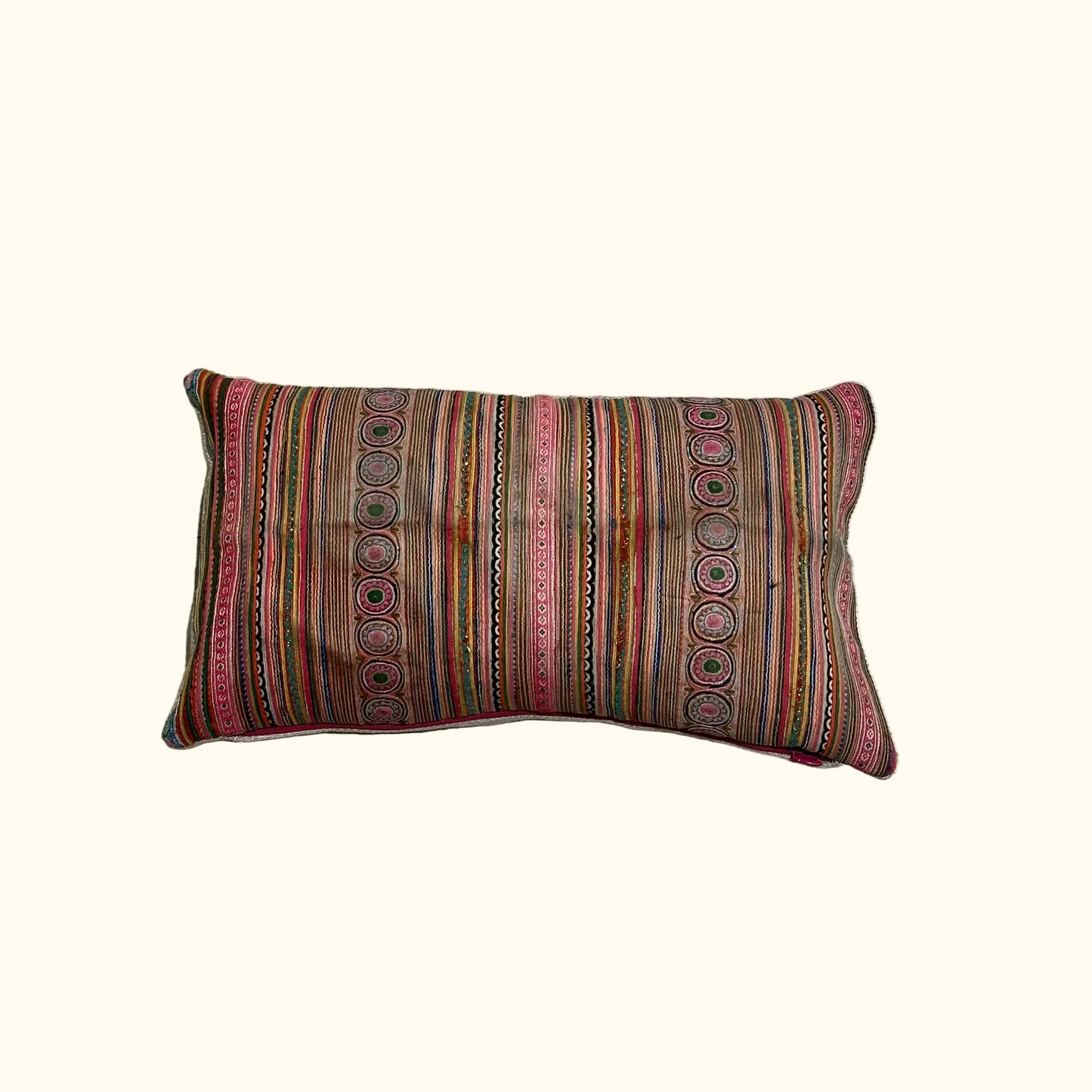Hmong Tribal Costume Adornment Pillow - 9" x 16" - 517