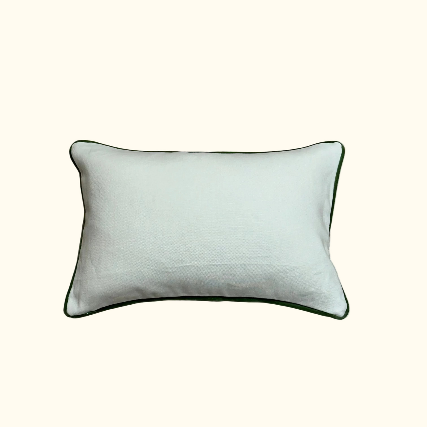 Vintage Hand Painted Silk Pillow - 11" x 17" - 539c