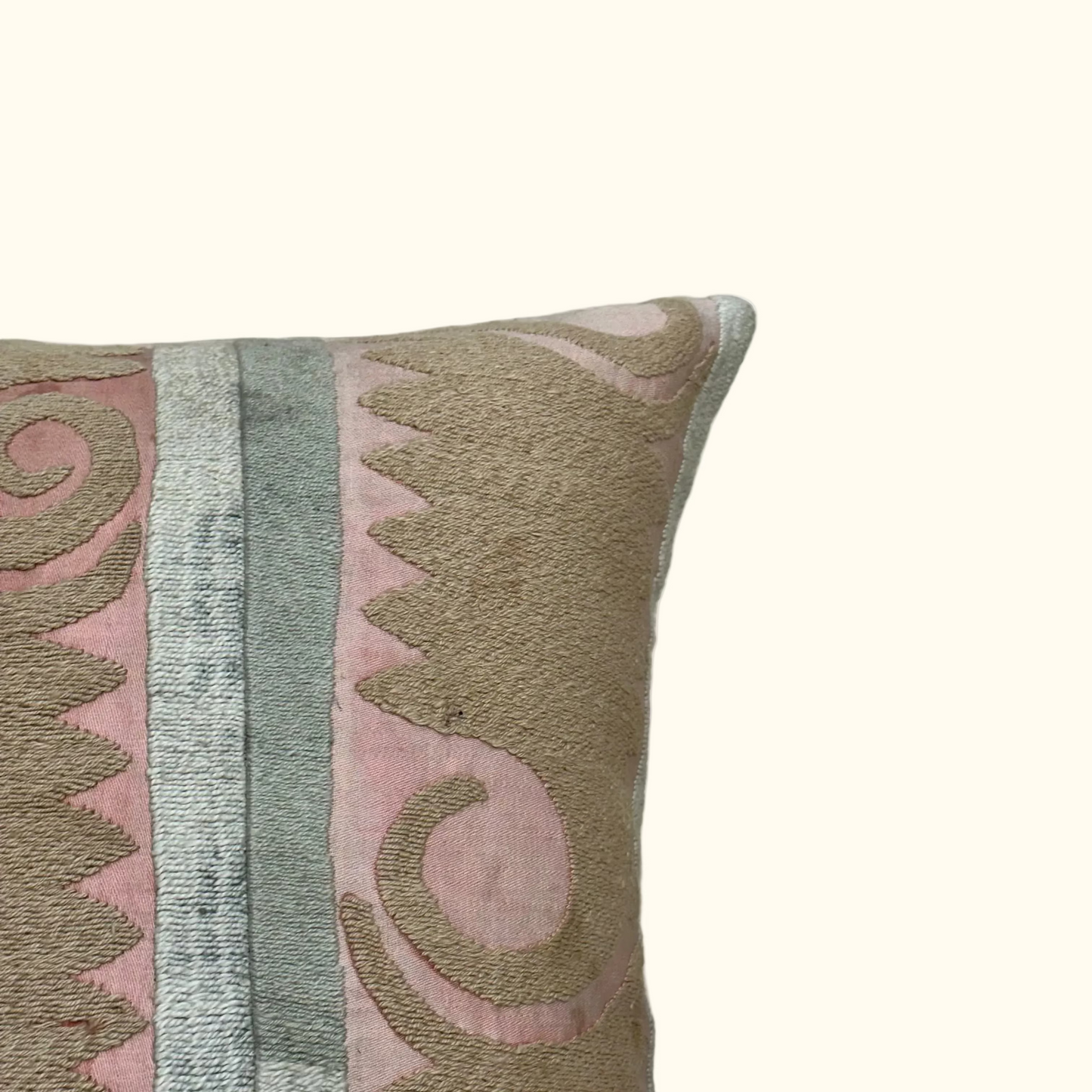 Vintage Suzani Pillow - 16" x 16" - Turkey - 522