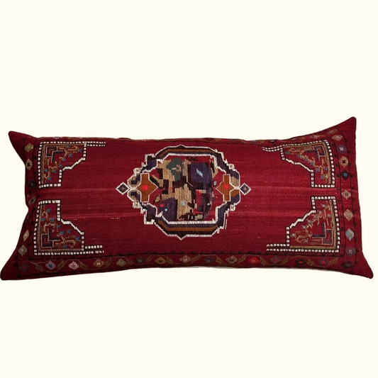 Vintage Woven Wool with Embroidery - 18" x 39" - Turkey - 532