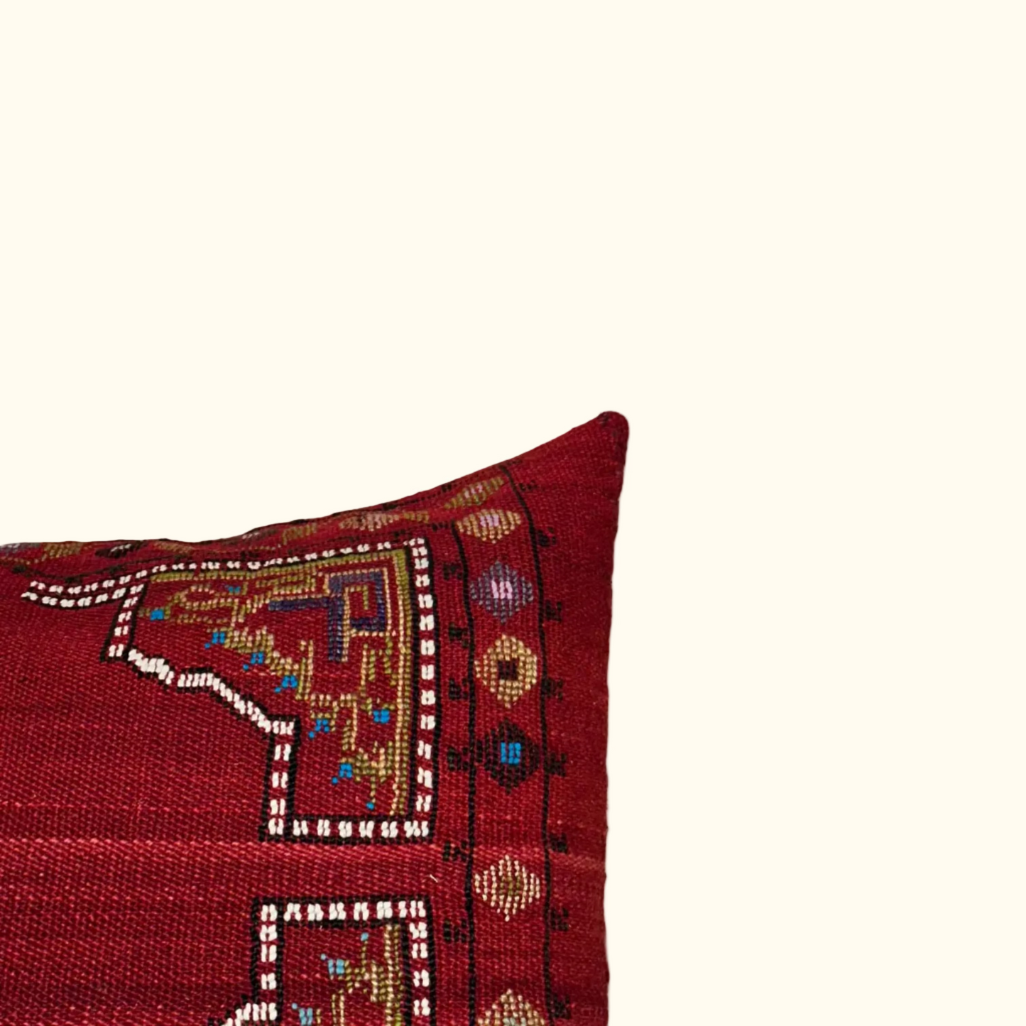 Vintage Woven Wool with Embroidery - 18" x 39" - Turkey - 532