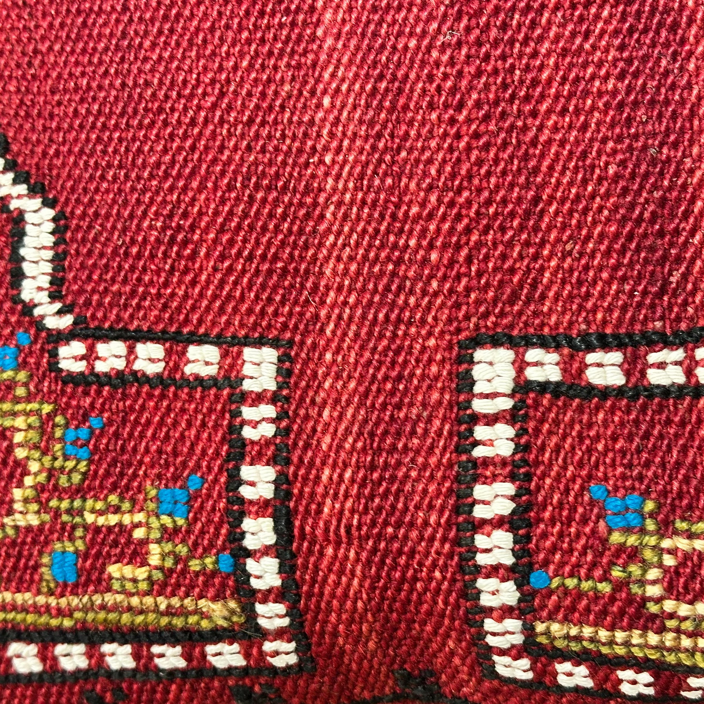 Vintage Woven Wool with Embroidery - 18" x 39" - Turkey - 532