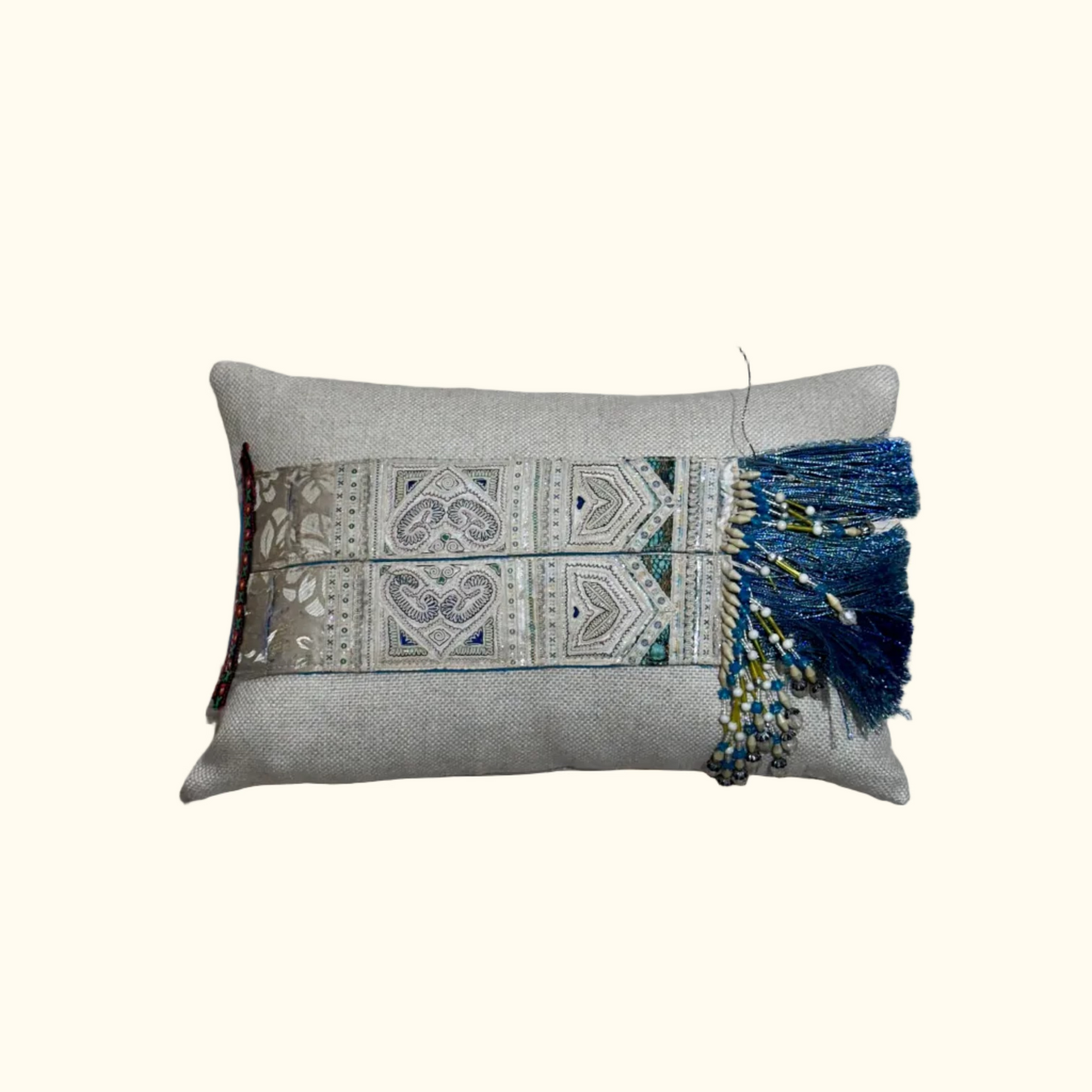 Hmong Adornment Pillow - 11" x 17" - Thailand - 506