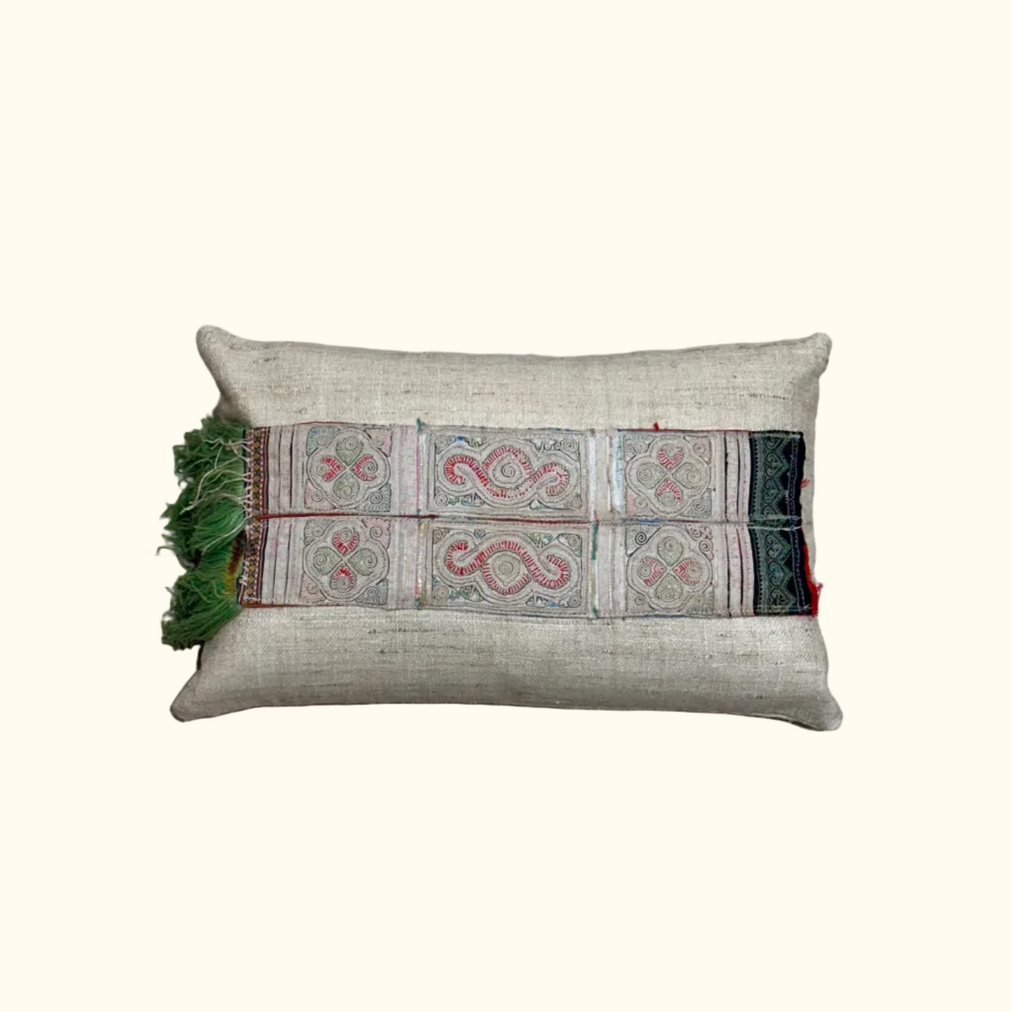 Hmong Adornment Pillow - 11" x 17" - Thailand - 507
