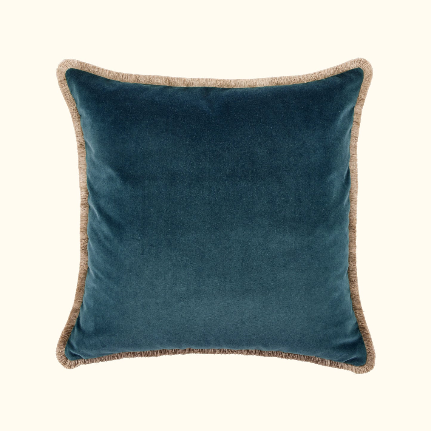 Dragonfly Cotton Velvet with Fringe Pillow - 24" x 24" - USA