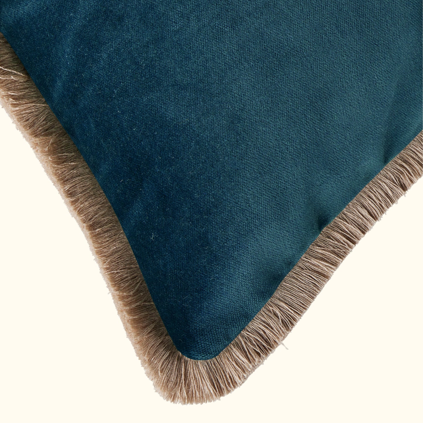 Dragonfly Cotton Velvet with Fringe Pillow - 24" x 24" - USA