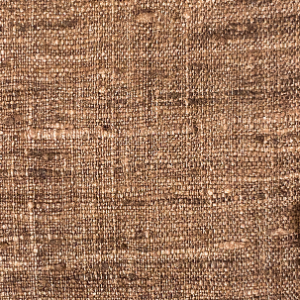 Brown Wild Silk with Piping Pillow - 20" x 20" - India - S108B